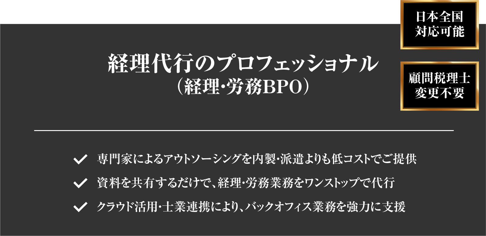 経理代行のプロフェッショナル